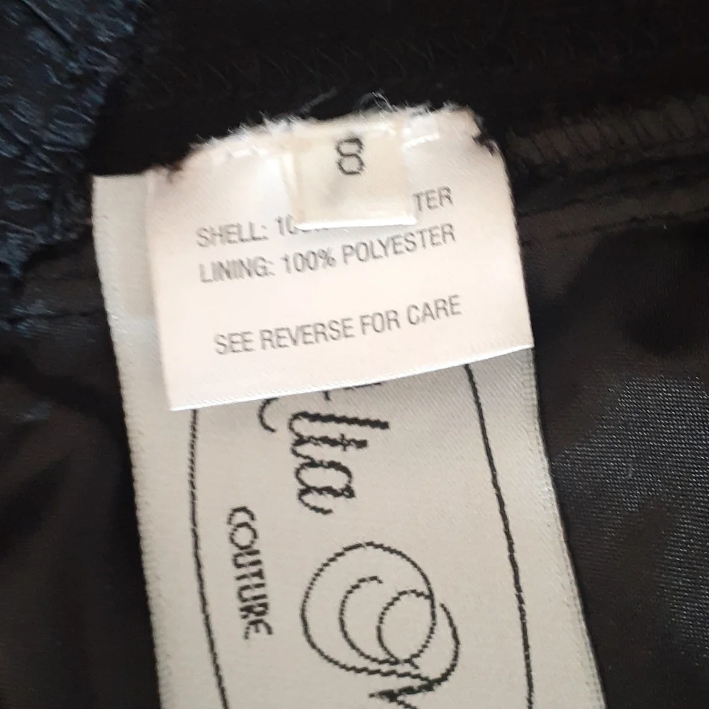Alta Moda couture black dress size 8 - Picture 15 of 17